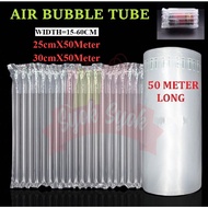 SyokSyok M Size 25cmx50m / 30cmx50m 50Meter Air Inflatable Bubble Wrap Packaging Air Column Bags Pro