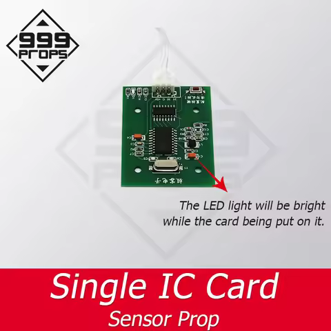 Single RFID prop room escape adventurer game put ic card in related IC reader to unlock with audio r