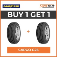 2pcs GOODYEAR 185R14 8P CARGO G26 102/100P Car Tires UUc