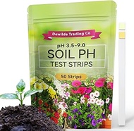 Dewilde Trading Co Soil pH Paper Test Kit – 50 Tester Strips (3.5-9 Range) – Use for Testing Garden 