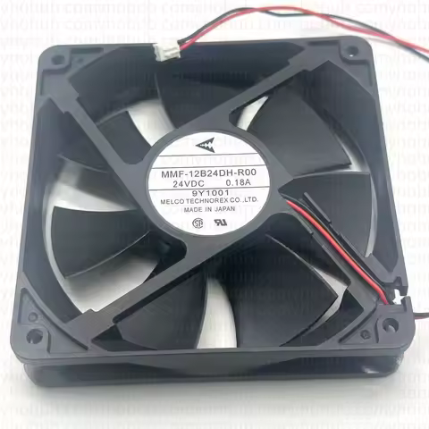 MELCO MMF-12B24DH-R00 DC 24V 0.18A 120x120x25mm 2-Wire Cooling Fan