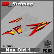 Nex 1/Old Variation Striping List Sticker - Nex 1/Old Striping. PS.003