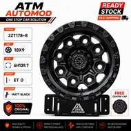 Sport Rim RHINO Wheels 4x4 18x9 6H139.7 ET0-READY STOCK