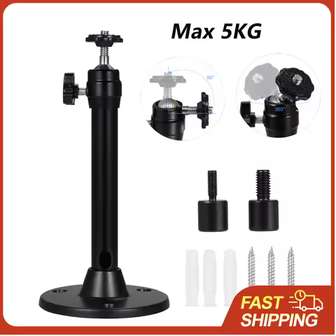 Mini Ceiling Wall Projector Mount Stand with 3 Screw Adapters Compatible with QKK, DR.J, DBPOWER, An