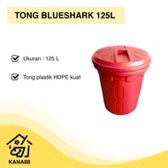 Blueshark 125L HDPE Plastic Drum Trash Can