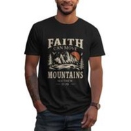 【Cod】 Casual Cotton Shortsleeve Tees Lift My Eyes To The Mountains – Psalm 121 Faith Design T-Shirt