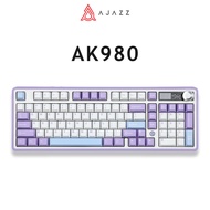 AJAZZ AK980/AK980 PLUS Wireless Gasket Mount 3 Modes Connection/PBT Double Shot/Hot-Swappable Full B