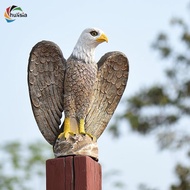 [chulisia] Garden Eagle Statue, Bald Eagle Large Outdoor Statues Yard Pest Repellent ,