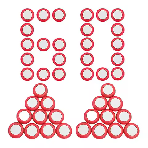 60pcs Red Disc Refill Compatible for Nerf Blaster Praxis Vortex Nitron Vigilon Proton Ammo