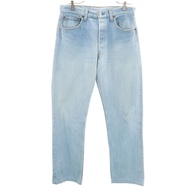 【Direct from Japan】Vintage Levi's 90s USA-made Old Straight Denim Pants W33 Blue 501 Men's [Used] [P