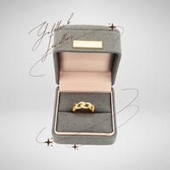 999 Gold Zirconia Chain Ring