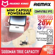 REMAX Original 3C Powerbank CCC Capsule Mini Fast Charging 20W For IP15 5000mAh With Built In Type C