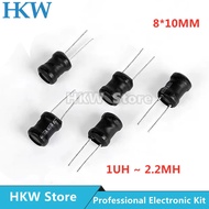 10pcs DIP Power Inductor Coil 8*10mm 2.2UH 4.7UH 10uH 22uH 100uH 150uh 220uH 330uH 470uH 1MH 2.2MH 4