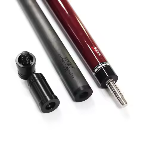 High Quality YFen 3-pcs 57‘’ Billiard Jump Break/Punch Cue with Carbon Fiber Shaft, High Hardness 13