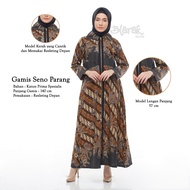 Gamis Batik Wanita Dewasa Modern Terbaru 2023 Model Sekarang Ukuran M L XL Bahan Katun - Batik Blara