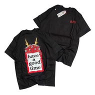 KAOS HAVE A GOOD TIME KAOS HAGT TSHIRT HAVE A GOOD TIME HAGT X CDG HITAM