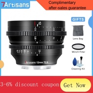 YQ2 7artisans 12mm T2.9 APS-C 270° MF Wide Angle Mirrorless Camera Cine Lens For L Mount Canon RF Sony E Fuji XF Nikon Z