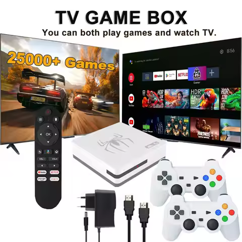 Dual-system TV Game Box G7,G8 8K 3D, supports two players, 60000 classic retro arcade games, include