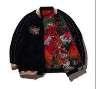 徵收/Wtb Size 4 REVERSIBLE JACQUARD SUKAJAN JACKET / BLACK