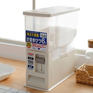 ASVEL 米桶 ASVEL Rice Storage Container, 10KG 5KG Airtight Plastic Sealed Rice Dispenser Kitchen Food 