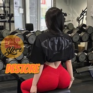 DFYNE oversized 100% cotton sports T-shirt, gym wear gym shirt sport t shirt