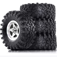 2.2 RC Crawler Tires and Metal Beadlock Wheels 4PCS for 1/10 1/8 RC Crawler Car SCX10 I II III Pro T