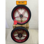 rcb forged rim 510 merah second like new
