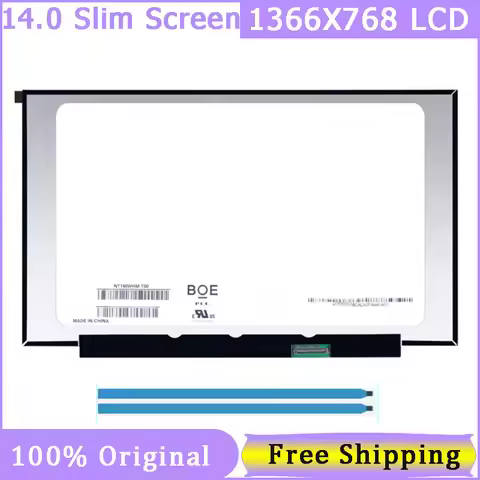 14 Inch Slim 40 Pin Laptop Screen NT140WHM T00 NT140WHM-T00 B140XTK02.0 1366X768 HD Replacement Disp