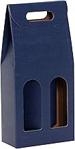 SCATOLA 2 BOTTIGLIE JUTA BLU 16580 X10