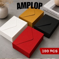 MERAH HIJAU (CONTENTS 100) A5 A6 Envelopes A8A7s, brown, red, green, pink, white Aesthetic Money Ang