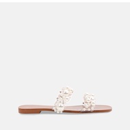 SW ZARA new women s shoes pearl-encrusted plastic FlatsSandals open-toed wear cool Slippers beaded