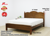 Yi Success Johan Wooden Queen Bed Frame / Quality Queen Bed / Katil Queen Kayu / Wooden Double Bed / Bedroom Furniture