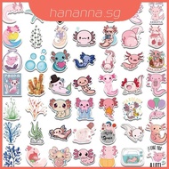 Axolotl Stickers Personalized Stick On Suitcases Cups Skateboards And More Decals Fun Cartoon