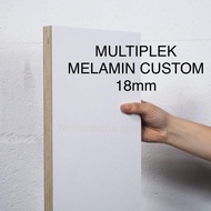 PUTIH Custom 18mm White Melamine Multiplex Price /cm2. Custom Plywood 18mm