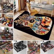 8pc "Rock Legends Drum Rug: Beat the Rhythm of Music Icons" Chair protection pad rug Office carpet T