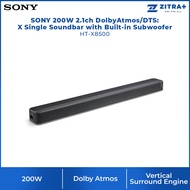 SONY 200W 2.1ch Dolby Atmos/DTS:X Single Soundbar with Built-in Subwoofer HT-X8500 |  | HDMI | HDR | Bluetooth 5.0 | USB Type A | Dolby Vision | Voice Mode | Voice Search | Wireless Connectivity | Soundbar with 1 Year Warranty