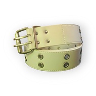 BELT Ring BELT DOUBLE EYELET GRUNGE WHITE
