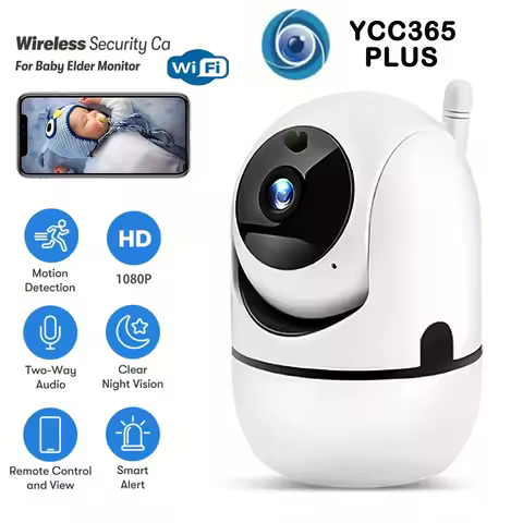 YCC365 Plus IP Camera 1080P Smart Mini WiFi AI Human Detect CCTV Video Baby Surveillance Wireless Se