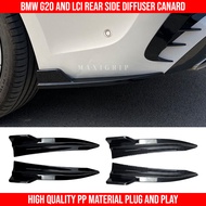 BMW G20 Rear side canard diffuser splitter G20 M sport and G20 LCI facelift diffuser lip accessories