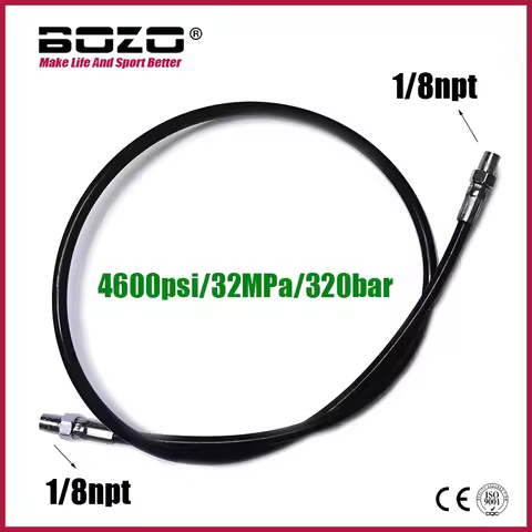 New HPA Microbore High Pressure Coil Long Hose Line Filling Refill 15/24/37/52/100/138inch Accessori