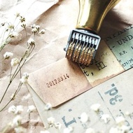 復古黃銅滾輪日期印章 (S)