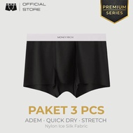 UNDERBRO Cyrus PACKAGE 3 PCS Men's Boxer Briefs Nylon IceSilk Premium