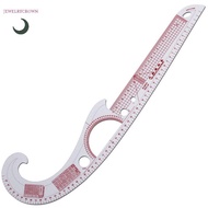 Multi-function Plastic French Curve Sewing Ruler Easy Curve Ruler for Knitters [VN]