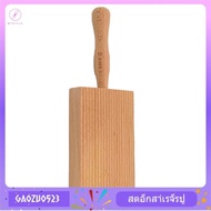 [gaozuo523.th] Pasta Making Board, Gnocchi Board, Beech Wood Gnocchi Board Butter Board Dough Scrape