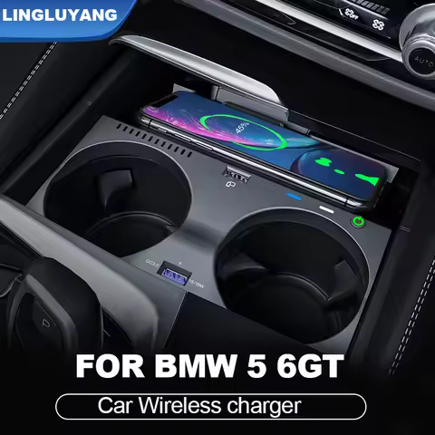 For bmw New 5 6 Series G30 G38 G32 6GT 2017 2018 2019 Car mobile phone wireless charger car accessor