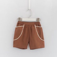 小紅鶴滾邊口袋五分褲