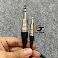 3.5mm to 6mm Stereo Cable to White Rean Jack, Magami 2552 Wire Length 0.5m-1m-1.5m-2m-3m-5m.