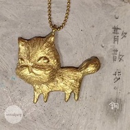 emmaAparty手工純銅項鍊 ''散散步貓咪''