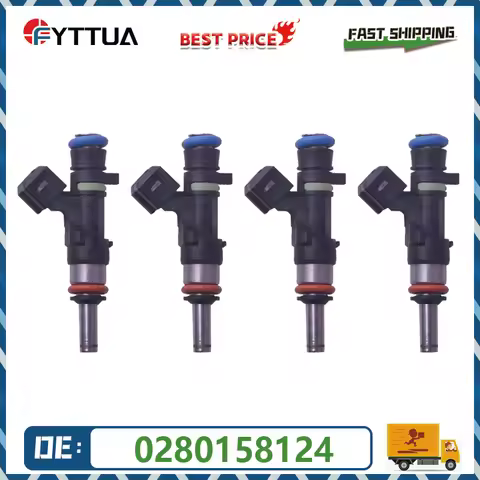 4pcs High Quality Fuel Injector 0280158124 For FERRARI 599 GTB GTO SA F430 4.3L 6.0L Brand New