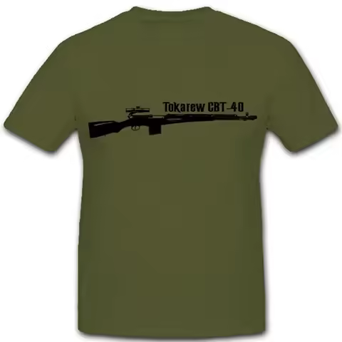 Soviet Sniper SVT-40 Tokarev Self-loading Rifle T-Shirt 100% Cotton O-Neck Short Sleeve Casual Mens 